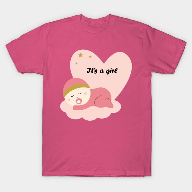 Cute baby girl T-Shirt by grafart